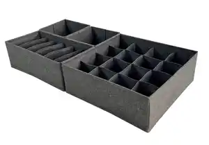 Aufbewahrungsboxen-Set Ludwig Dunkelgrau, Dunkelgrau