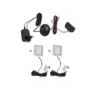 Mid.you Einlegebodenbeleuchtungs-Set, Transparent, Kunststoff, 2-teilig, F, 22x8x5 cm, Lampen & Leuchten, Innenbeleuchtung, Schrankbeleuchtung, F