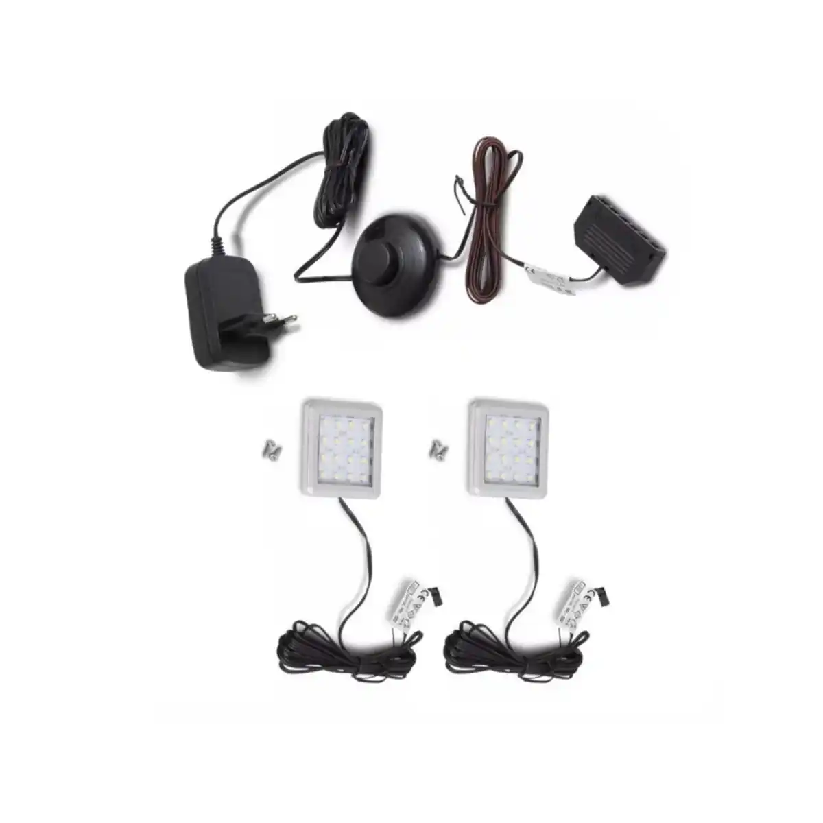 Bild 1 von Mid.you Einlegebodenbeleuchtungs-Set, Transparent, Kunststoff, 2-teilig, F, 22x8x5 cm, Lampen & Leuchten, Innenbeleuchtung, Schrankbeleuchtung, F