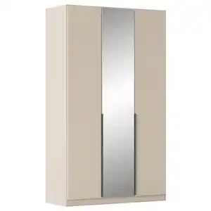 Rauch Möbel Drehtürenschrank Rauch Alabama, Champagner, Metall, 4 Fächer, 136x229x54 cm, Blauer Engel, Goldenes M, BQ - Bündnis für Qualität, Made in Germany, umfangreiches Zubehör erhältlich