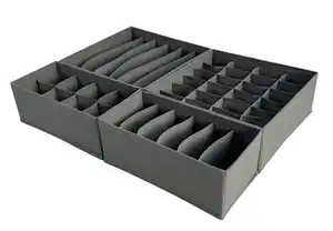 Aufbewahrungsboxen-Set Monk Dunkelgrau, Dunkelgrau