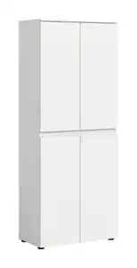 Garderobenschrank Scarpa Weiß, Weiß