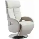 Bild 1 von Cantus Relaxsessel, Beige, Leder, Echtleder, Color-Finish-Leder, Longlife-Leder, 70x114x80 cm, Goldenes M, Fußauswahl, Lederauswahl, Stoffauswahl, Relaxfunktion, Wohnzimmer, Sessel, Relaxsessel