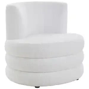 Livetastic Designsessel Magari, Weiß, Textil, 90x82x85 cm, Made in EU, Wohnzimmer, Sessel, Polstersessel