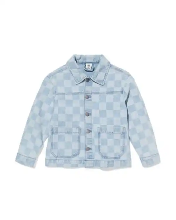Bild 2 von Kinder-Jeansjacke mit Blöcken blau