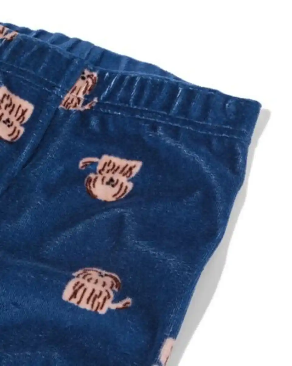 Bild 3 von Babypyjama Samt Hund blau