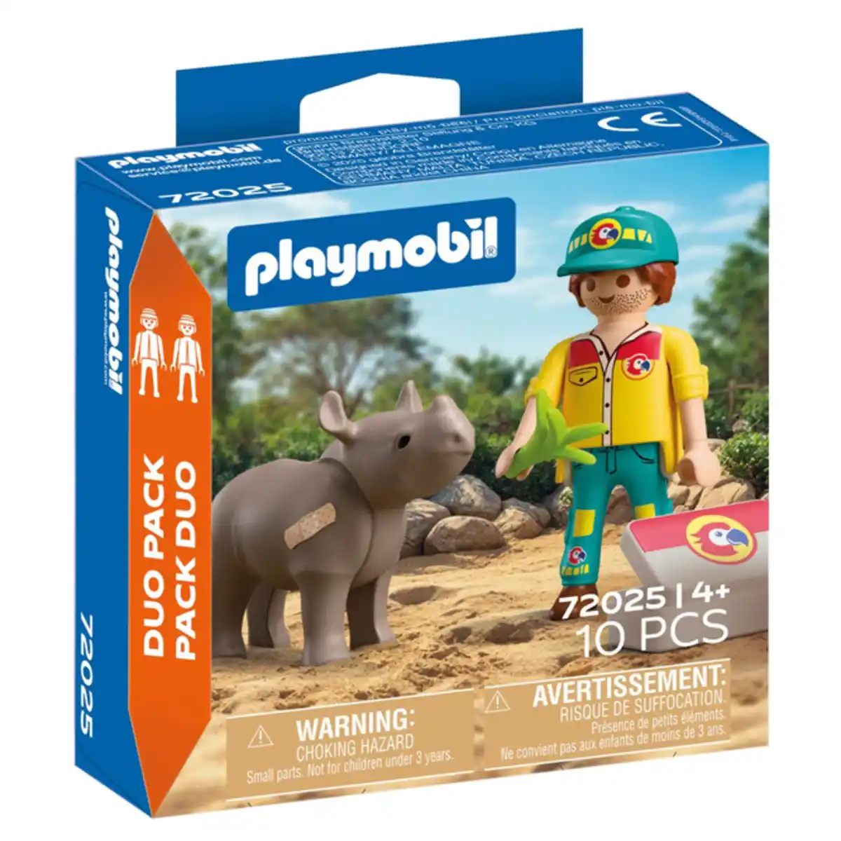 Bild 1 von Playmobil® 72025 - DuoPack Tierpfleger mit Nashorn