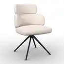 Bild 1 von Armlehnstuhl Karo Creme Webstoff Drehbar Gepolstert, Creme