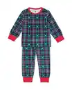 Bild 1 von War Child Baby-Pyjama, Velours, kariert bunt