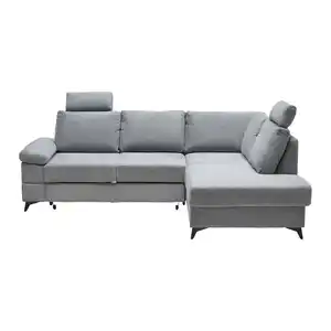 Ecksofa Sara Grau, Grau