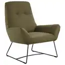 Bild 1 von Pure Home Lifestyle Sessel, Olivgrün, Leder, Echtleder, Dickleder, 82x102x81 cm, Blauer Engel, Goldenes M, Dgm, Fußauswahl, Lederauswahl, Stoffauswahl, Wohnzimmer, Sessel, Polstersessel
