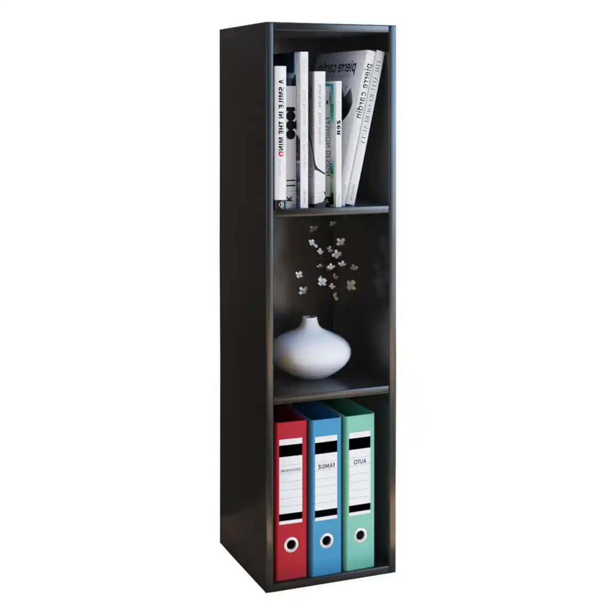 Bild 1 von Mid.you Aktenregal, Schwarz, Holzwerkstoff, 2 Fächer, 34x107x29 cm, Arbeitszimmer, Büroregale, Aktenregale