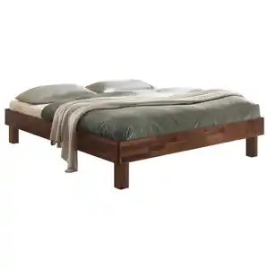 Hasena Bett, Nussbaum, Holz, Nussbaum, massiv, 200x200 cm, Über- und Sondergrößen erhältlich, in verschiedenen Holzarten Größen erhältlich, Schlafzimmer, Betten, Futonbetten