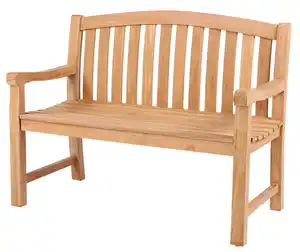 Gartenbank Woodie ca. 120x57x94 cm Teak massiv, Naturfarben