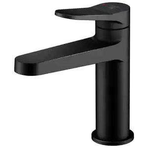 Waschtischarmatur Steinberg Serie 340, Schwarz, Metall, 4.9x16.9x12.6 cm, Made in Germany, flexible Anschlussschläuche, Keramikkartusche, Badezimmer, Waschbecken & Armaturen, Badarmaturen