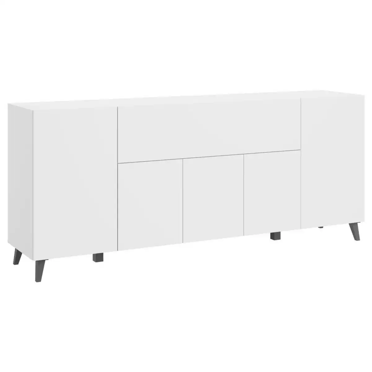Bild 1 von Livetastic Sideboard, Weiß, Holzwerkstoff, 7 Fächer, 180x76x37.5 cm, Fsc, stehend, Wohnzimmer, Kommoden & Sideboards, Sideboards