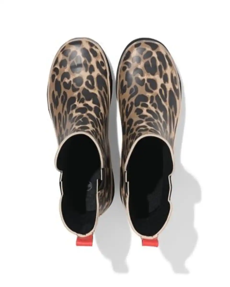 Bild 2 von Damen-Gummistiefel Leopardenmuster braun
