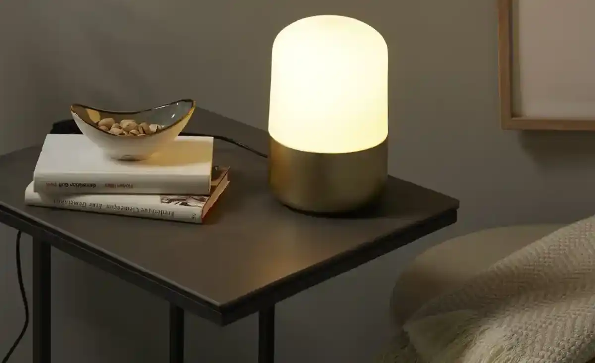 Bild 1 von levelone Tischleuchte, 1-flammig, messing-matt