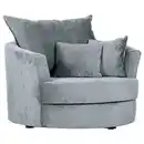 Bild 1 von Carryhome Sessel, Hellblau, Textil, Füllung: Polyester, Schaumstoffflocken,Polyester, Schaumstoffflocken, 115x72x115 cm, Sitzfläche 360° drehbar, Wohnzimmer, Sessel, Polstersessel