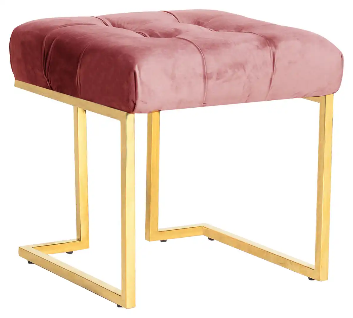 Bild 1 von Hocker Rare Altrosa Samt, Altrosa
