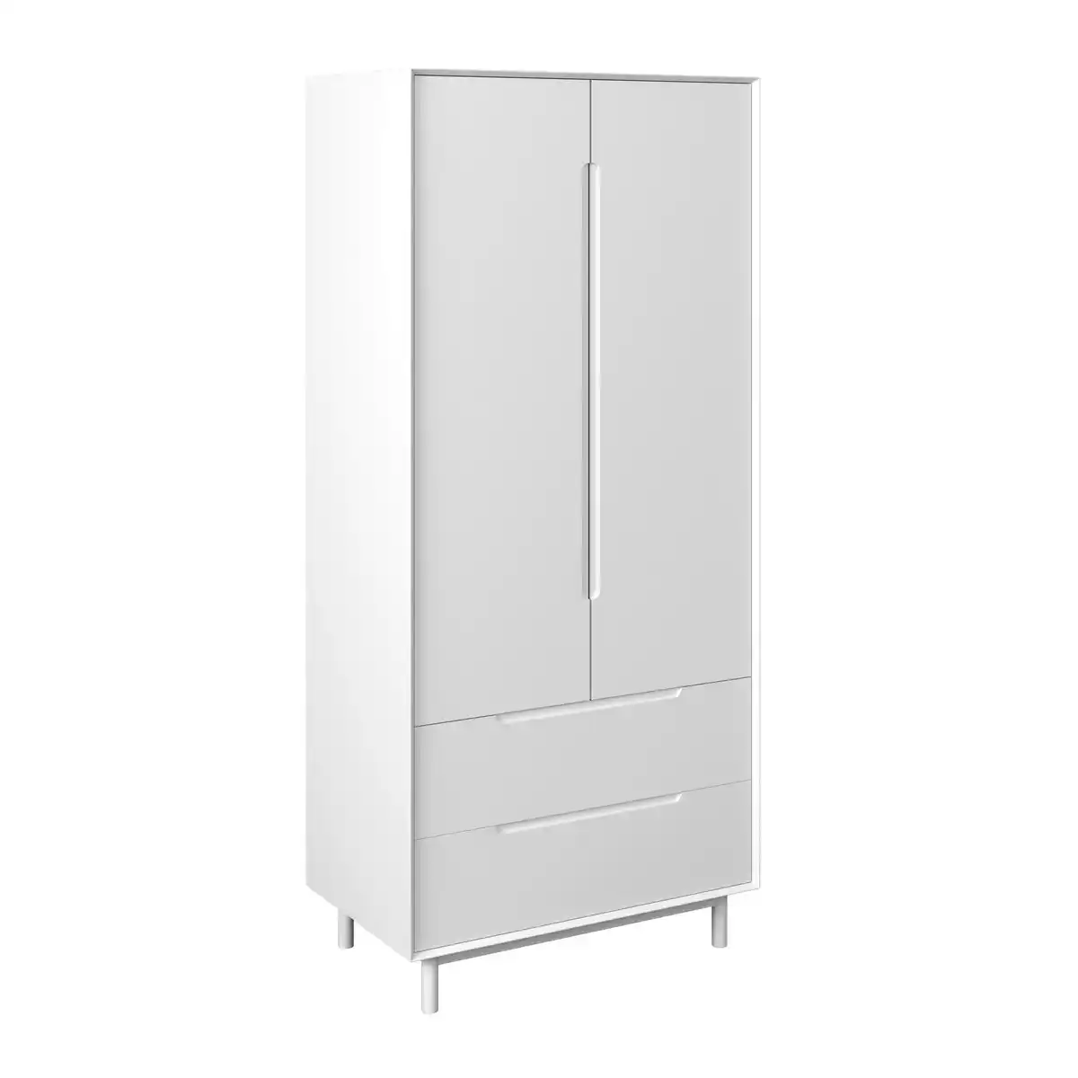 Bild 1 von Drehtürenschrank Marlo Weiß ca. 100x223x60 cm, Weiß