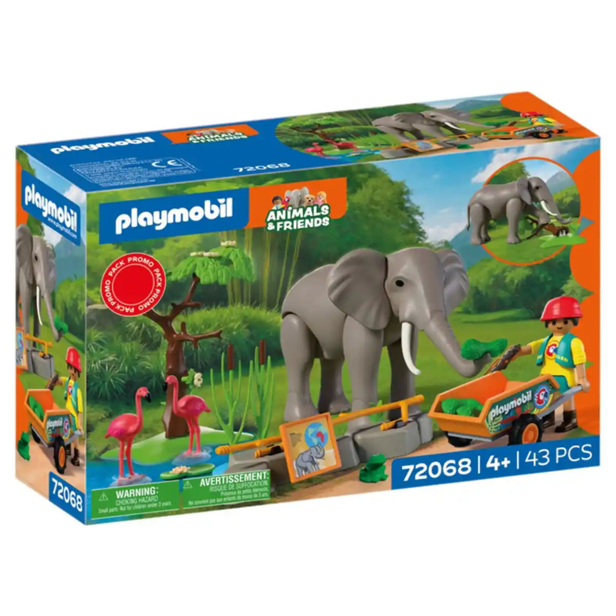 Bild 1 von Playmobil® 72068 - Elefant mit Tierpfleger