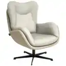 Bild 1 von Schöner Wohnen Sessel, Creme, Textil, Leder, Echtleder, Nappaleder, 80x97x89 cm, Goldenes M, Lederauswahl, Stoffauswahl, Sitzfläche 360° drehbar, Wohnzimmer, Sessel, Sonstige Sessel
