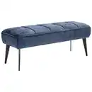 Bild 1 von Welnova Sitzbank, Dunkelblau, Textil, 133x54x47 cm, Fsc, Reach, Made in EU, Stoffauswahl, Esszimmer, Bänke, Sitzbänke