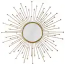 Bild 1 von Ambia Home Wandspiegel, Gold, Metall, Glas, rund, 81x81x10 cm, Spiegel, Wandspiegel