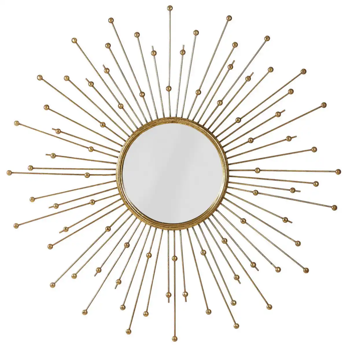 Bild 1 von Ambia Home Wandspiegel, Gold, Metall, Glas, rund, 81x81x10 cm, Spiegel, Wandspiegel