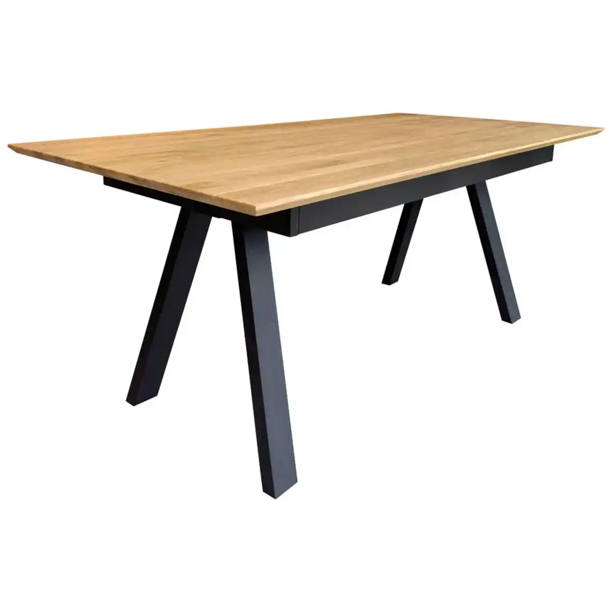 Bild 1 von Livetastic Esstisch, Braun, Holz, Wildeiche, massiv, rechteckig, Stativgestell, 90x75x160 cm, ausziehbar, Esszimmer, Tische, Esstische, Esstische ausziehbar