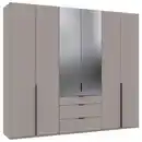Bild 1 von Mid.you Drehtürenschrank, Grau, Sahara, Metall, 4 Fächer, 3 Schublade(n) Schubladen, 270x236x58 cm, BQ - Bündnis für Qualität, Made in Germany, DIN EN ISO 9001, umfangreiches Zubehör erhältlic