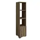 Bild 1 von Livetastic Regal Kuzey Bücherregal, Nussbaum, Holzwerkstoff, Holzoptik, 3 Fächer, 31x136x30 cm, stehend, Wohnzimmer, Regale, Bücherregale