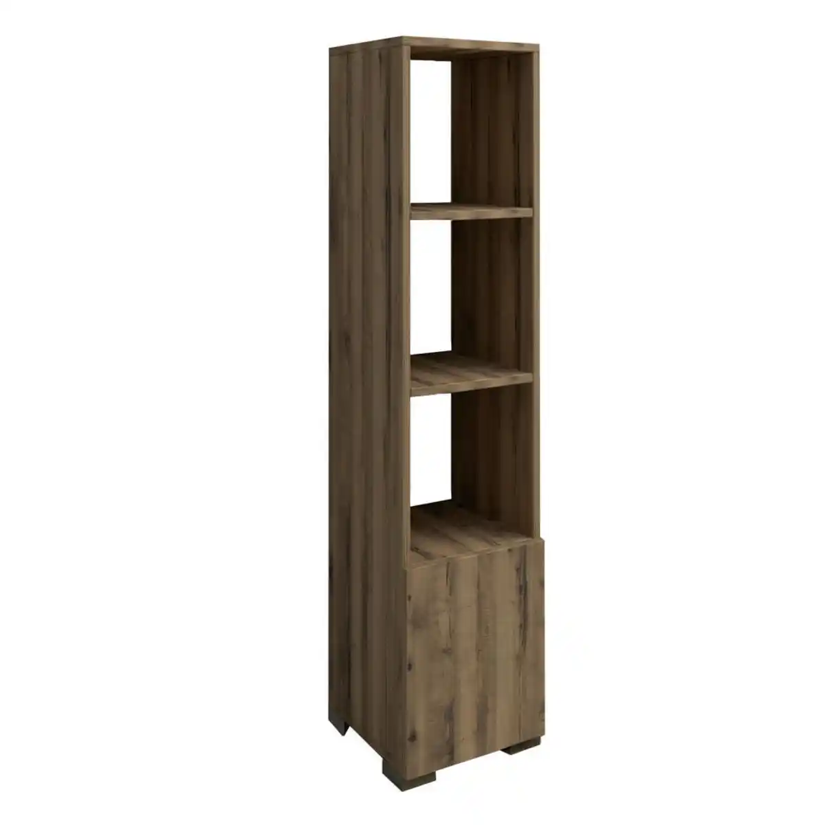 Bild 1 von Livetastic Regal Kuzey Bücherregal, Nussbaum, Holzwerkstoff, Holzoptik, 3 Fächer, 31x136x30 cm, stehend, Wohnzimmer, Regale, Bücherregale