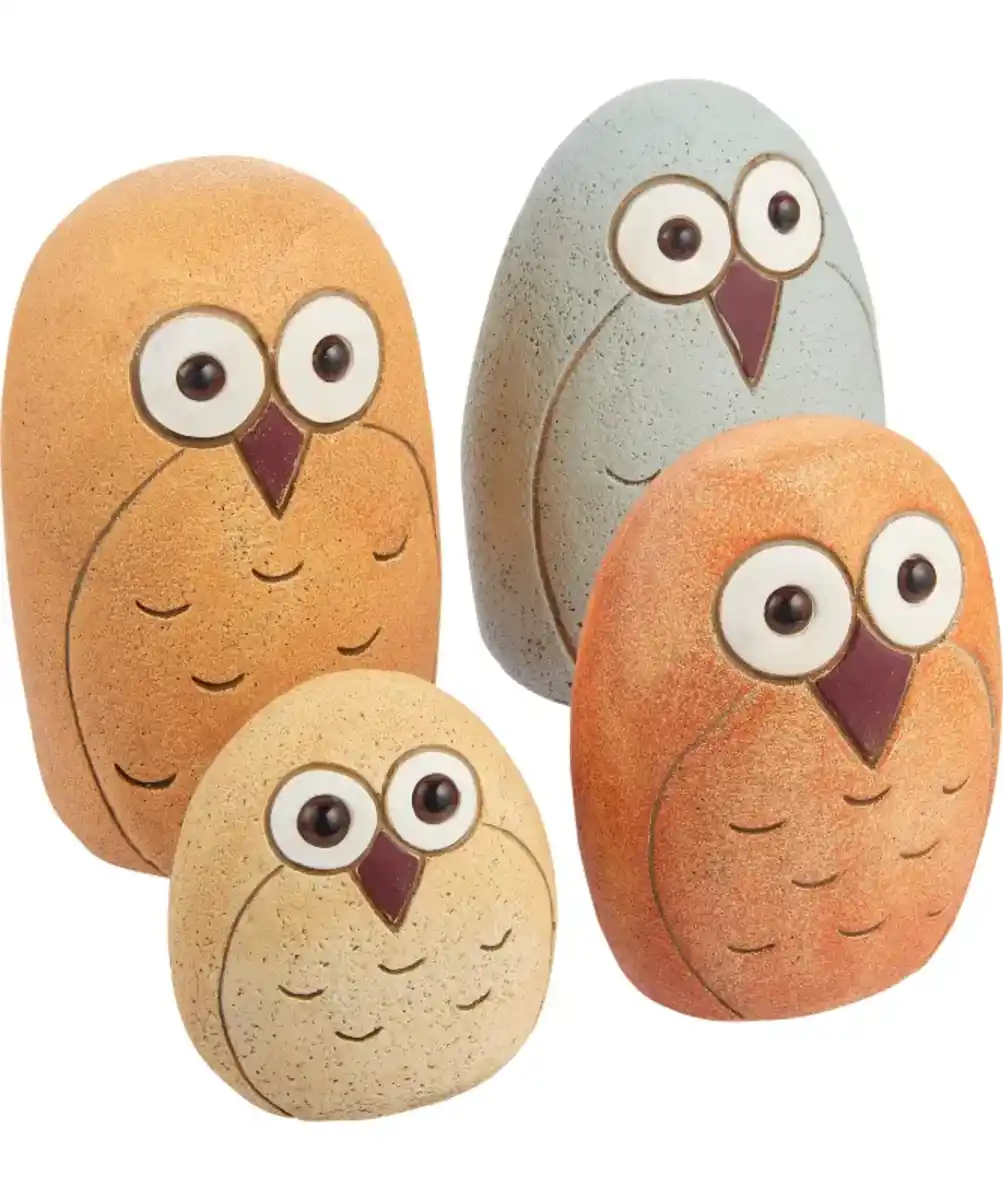 Bild 1 von Garten Deko-Eulen, bunt