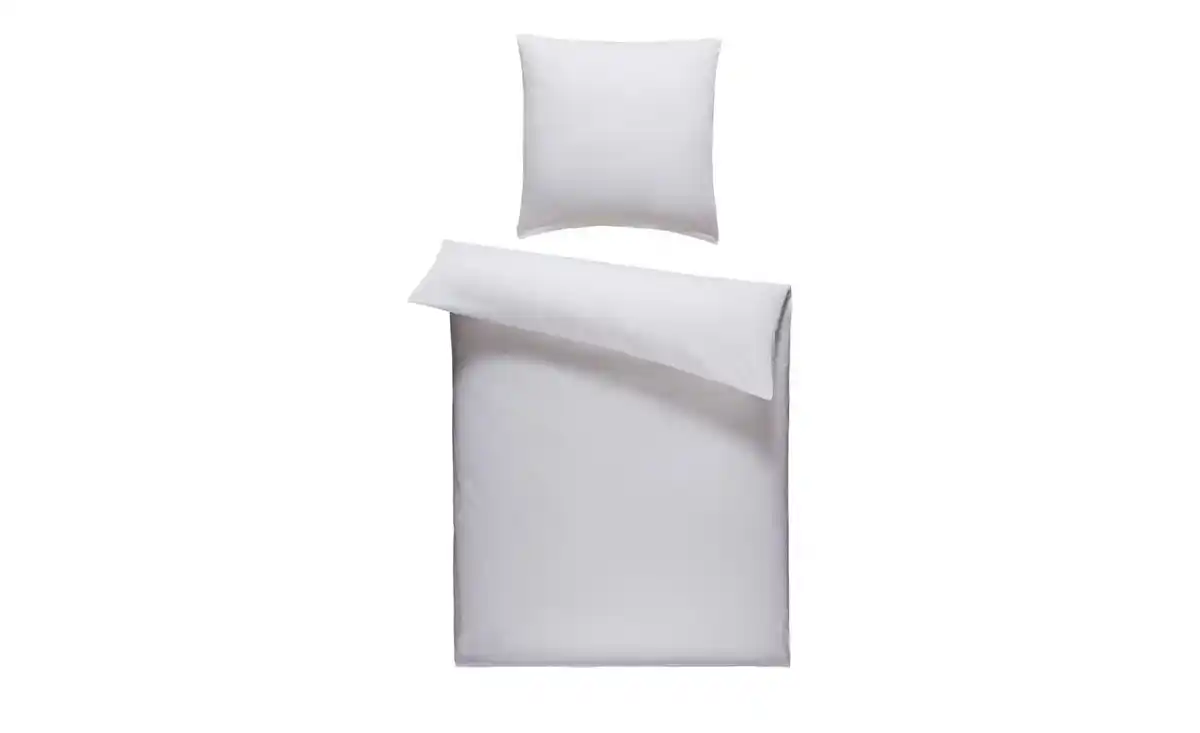 Bild 1 von como Bettwäsche  Uni Satin ¦ weiß ¦ Maße (cm): B: 135 Bettwaren > Bettwäsche-Sets > Ganzjahresbettwäsche - Möbel Kraft