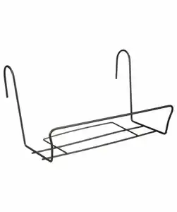 Balkonhalterung aus Metall, schwarz