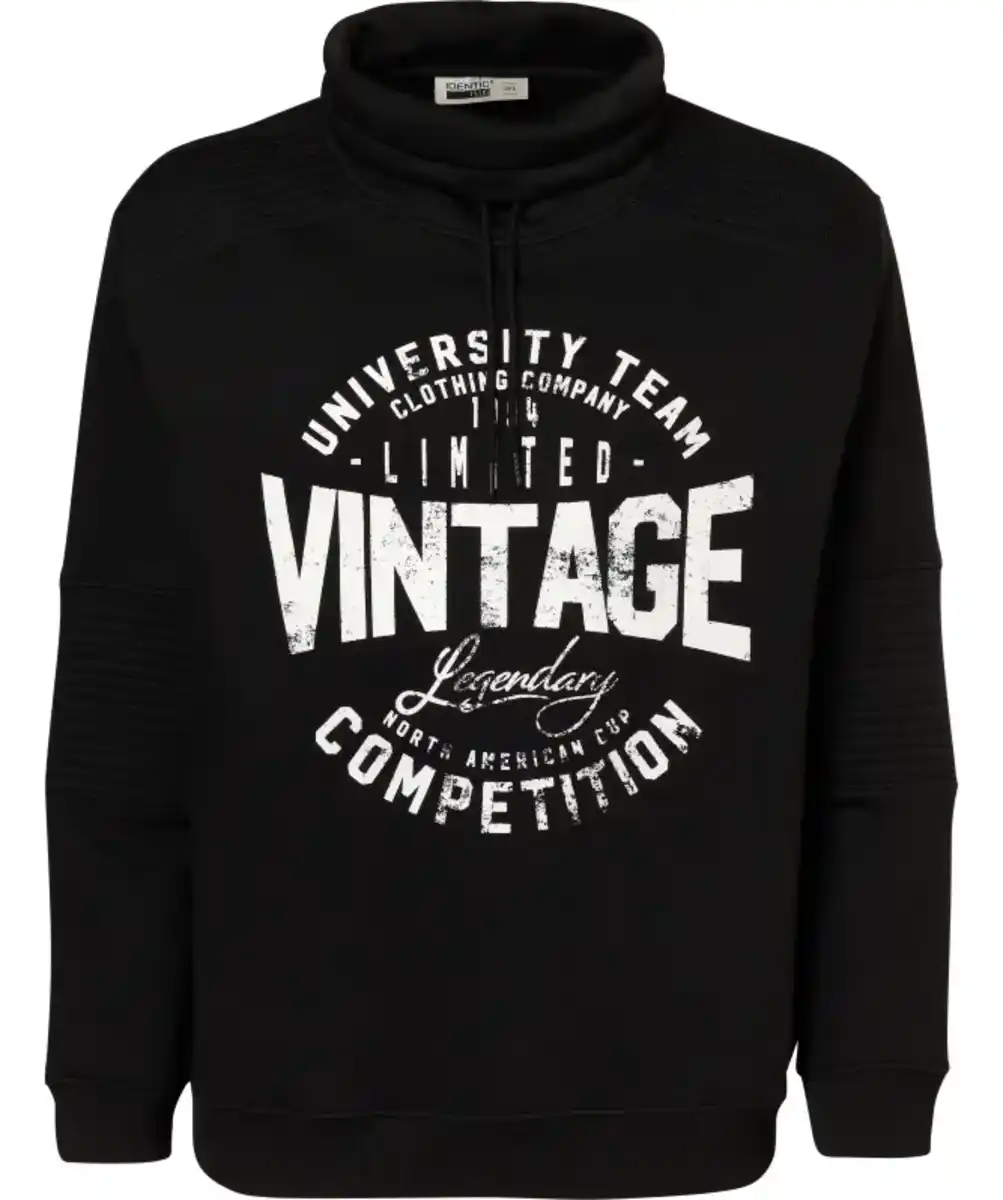 Bild 1 von Sweatshirt mit Stehkragen, schwarz