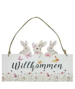 Wandschild Ostern, bunt