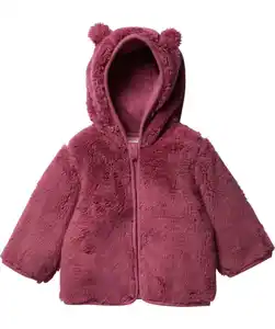 Newborn Fleecejacke, dunkelrosa