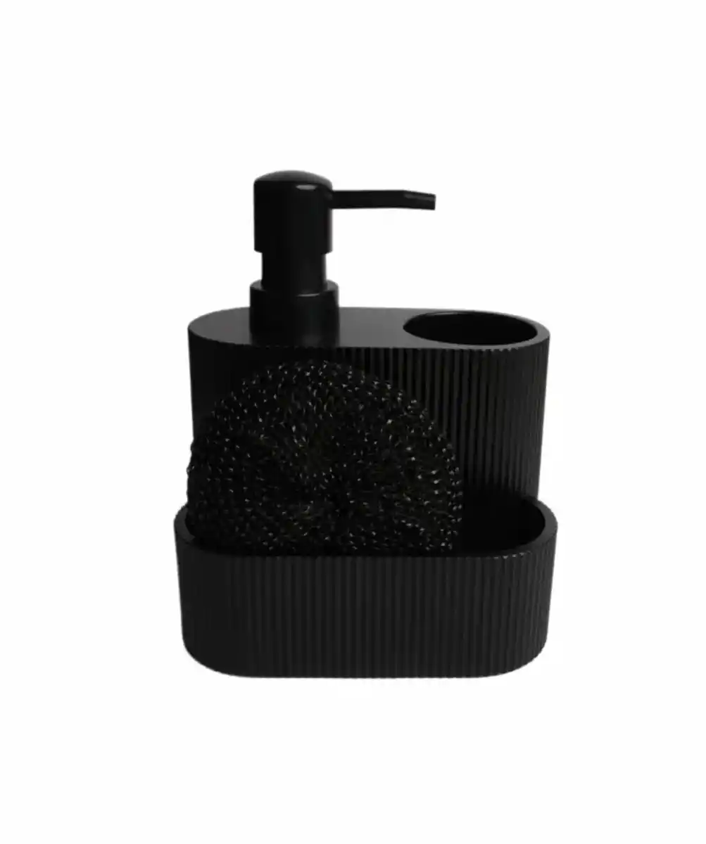 Bild 1 von Seifenspender mit Schwamm, schwarz