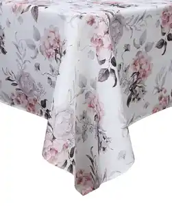 Tischdecke mit Blumen, bunt