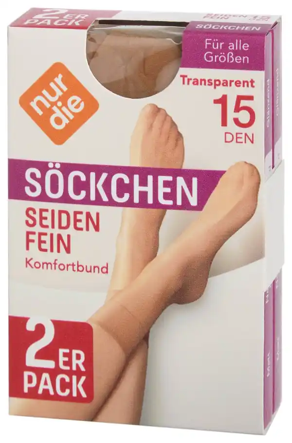 Bild 4 von NUR DIE Söckchen »Seidenfein«, 2 Paar