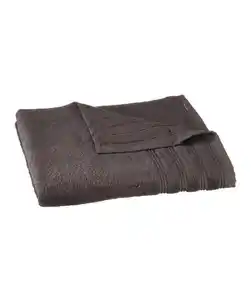 Duschtuch mit Bordüren, anthrazit