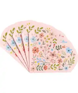 Herzförmige Servietten, bunt