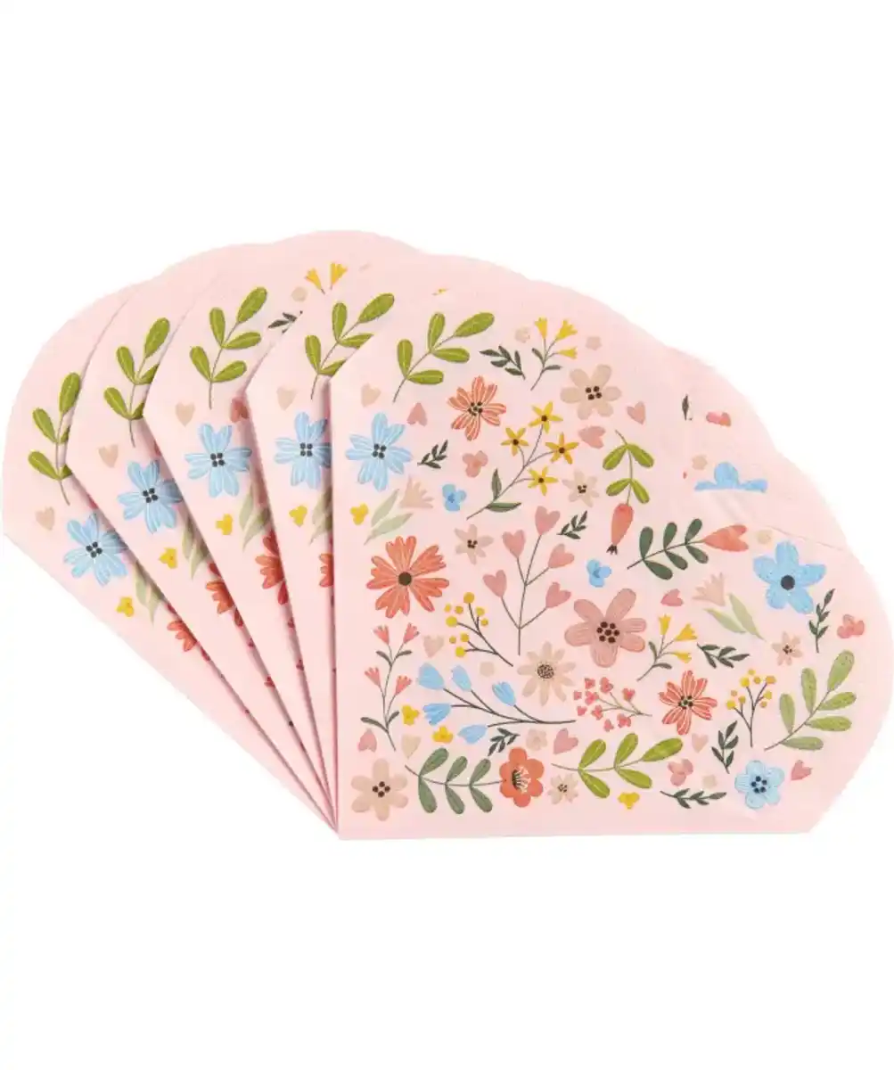 Bild 1 von Herzförmige Servietten, bunt