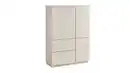 Bild 1 von Highboard 3 Türen 2 Schubladen beige 103 cm - VINCE