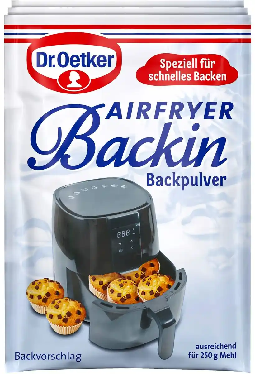 Bild 1 von DR. OETKER Airfryer-Backin, 3 St. = 33-g-Packg.