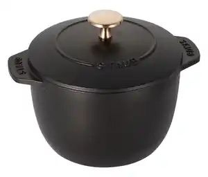 STAUB Reis-Cocotte, 16 cm, rund, schwarz