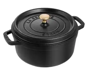 STAUB »Cocotte 24«, schwarz, ca. 6,7 l